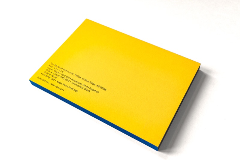 1oz Safety Yellow Notecards; photo 1