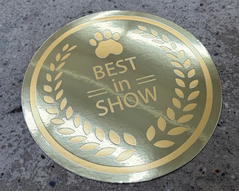 Die cut gold mirror paper with foil stamping