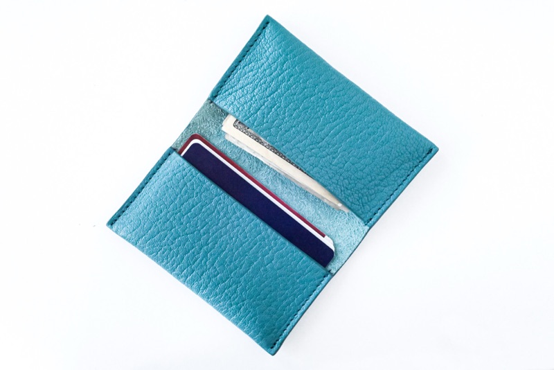 Green Leather Wallet. Photo 5