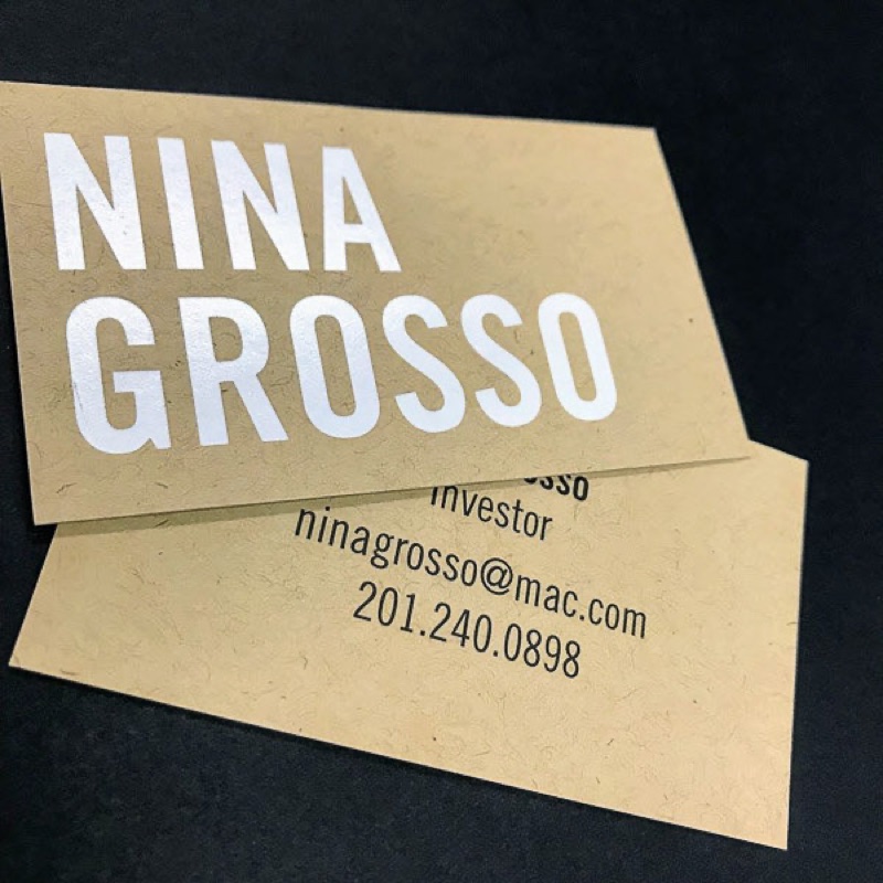 Natural kraft business card printing