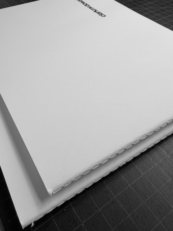 Singer sewn white landscape book