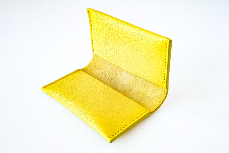 Yellow Leather Wallet: photo 4